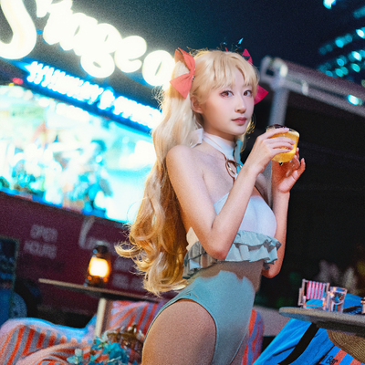 fateFGOcos太空艾蕾泳衣cos服