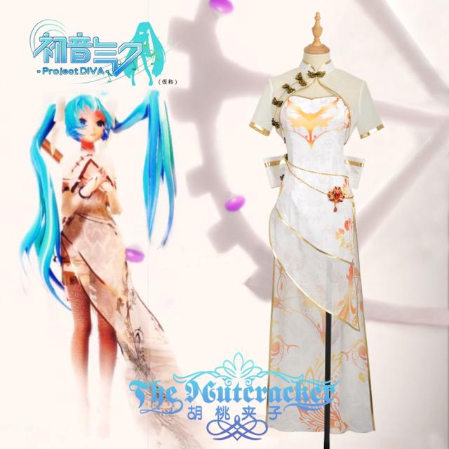 胡桃夹子cos vocaloid v家 tda式金丝雀旗袍 miku 初音cosplay