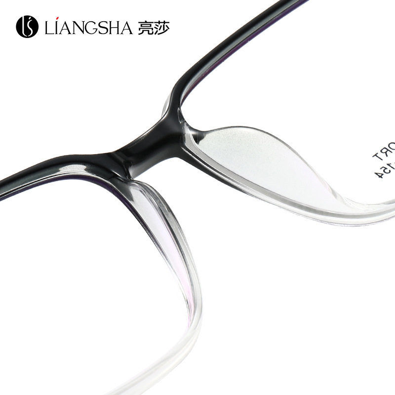 251260mm超轻TR90大黑框方形近视眼镜架男款文艺大脸学生运动型