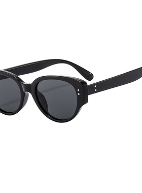 2512复古美式y2k墨镜女感个性甜苦黑色猫眼时尚防紫外线太阳眼镜