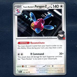 宝可梦 TCG 正版卡牌 英文国际版 火箭队的多边兽Z DRI-155 美版