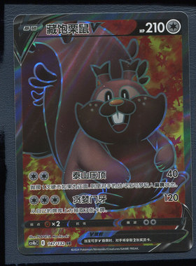 宝可梦简中PTCG 藏饱栗鼠V CS4BC-147 SR稀有罕贵卡牌