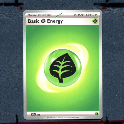 宝可梦PTCG 正版卡牌 英文版 国际版 基本草能量 SVE-001 美版