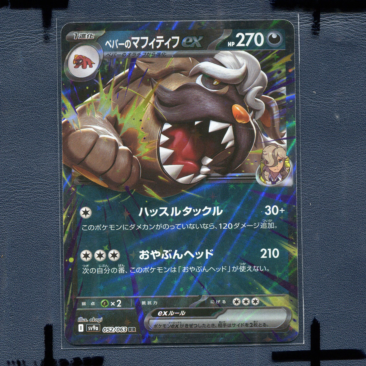 宝可梦  正版卡牌 热风竞技场  派帕的獒教父EX SV9a-052 日版