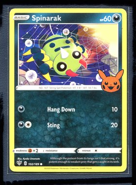 宝可梦PTCG英文版国际版美版 万圣节2022 圆丝蛛 TT-CHRE-102