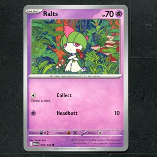宝可梦PTCG 正版卡牌 英文版 超级进化 拉鲁拉丝 MEG-058 美版