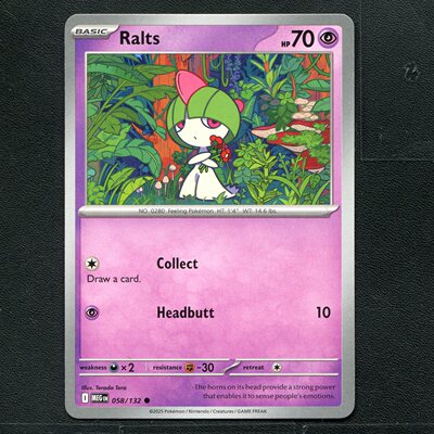 宝可梦PTCG 正版卡牌 英文版 超级进化 拉鲁拉丝 MEG-058 美版