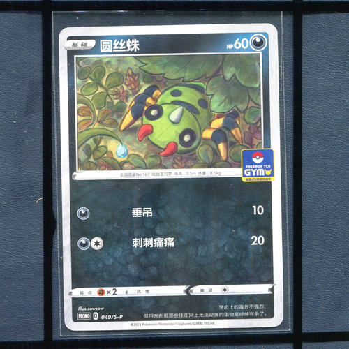 pokemon宝可梦 圆丝蛛  PROMO-049/S-P 简中正版卡牌道馆推广卡