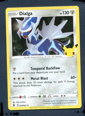 宝可梦PTCG 英文版国际版正版卡牌 庆典 帝牙卢卡 CEL-020 美版