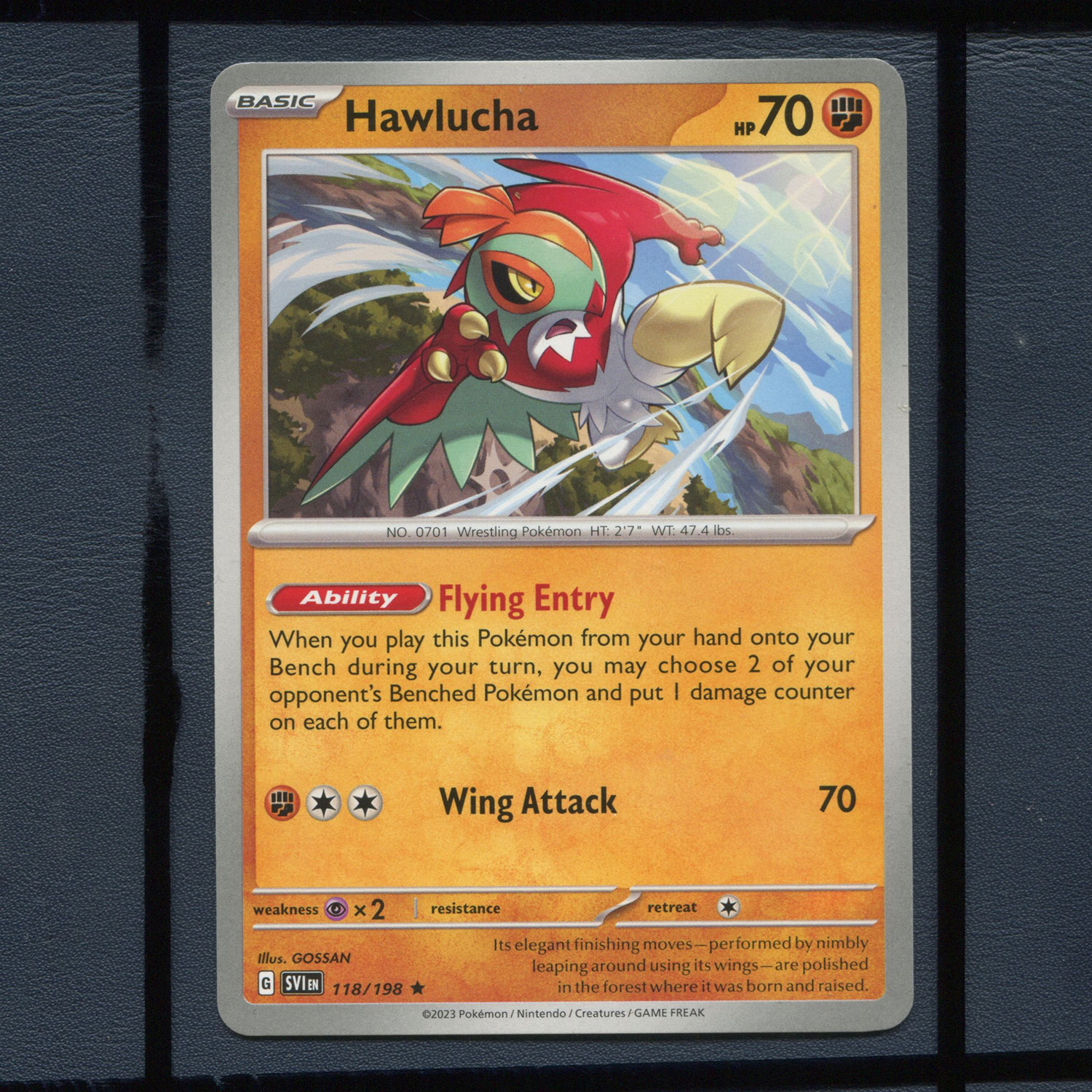 宝可梦美版英文版国际版 朱紫 摔角鹰人 SVI-118