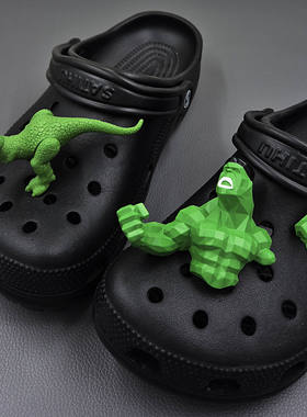 适配crocs卡骆驰洞洞鞋配饰鞋花男生创意恶搞怪配件卡扣装饰鞋扣