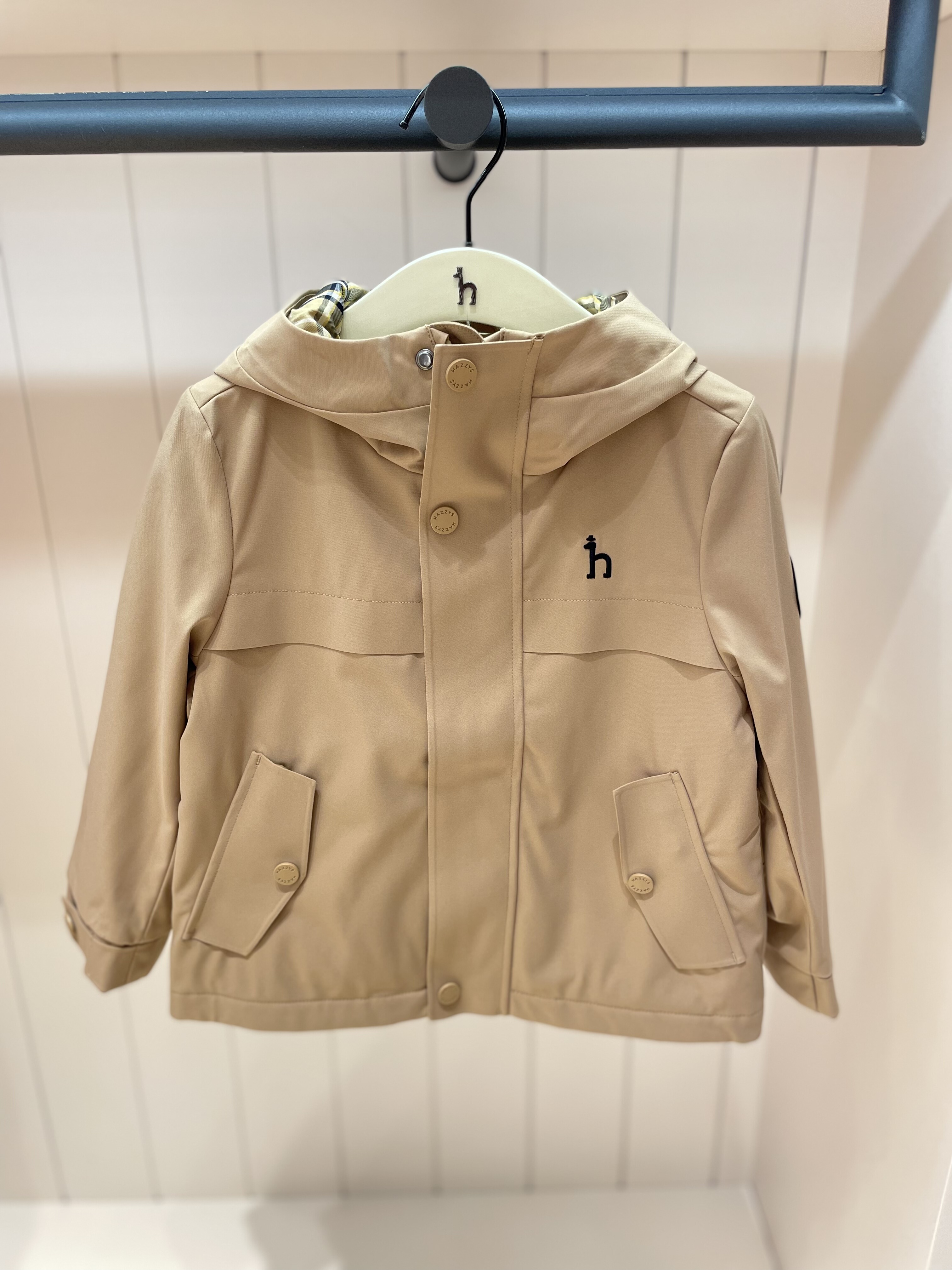 Hazzys 哈吉斯童装专柜同款 HZTQBD01CC016 25秋加绒外套不退不换