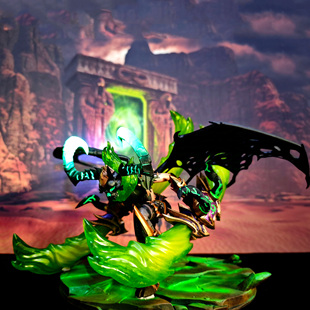 【头哥】魔兽世界手办恶魔猎手浩劫DH蛋刀斩炎梦魇套萨特肩精锐套