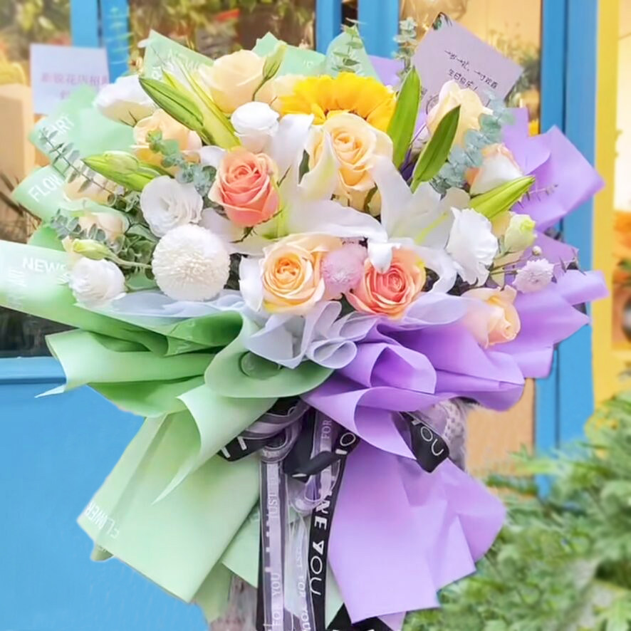 杭州花店鲜花速递同城玫瑰花绣球鲜花速递(同城)