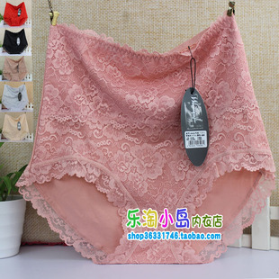 6413 6408 完美情侣新款 纯棉配蕾丝高腰女士内裤