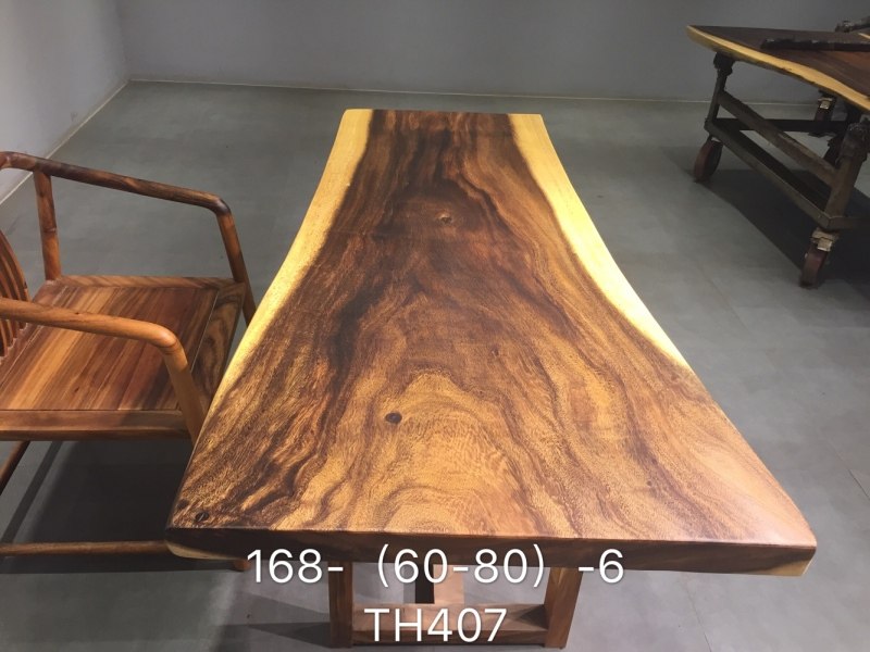 全场现货实拍南美胡桃木实木大板168-（60-80）-6茶桌餐桌TH407在类目 商业/办公家具, 办公家具, 办公桌, 大班台/主管桌中 - 来自Buy2taobao.com提供专业的淘宝代购服务