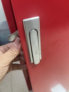 輕便水龍箱門鎖全金屬拉手鎖不銹鋼消防箱門鎖平面鎖控制配電箱鎖