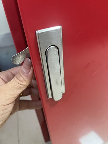 轻便水龙箱门锁全金属拉手锁不锈钢消防箱门锁平面锁控制配电箱锁