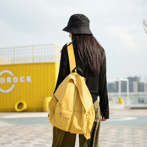 原创工装双肩背包中性休闲旅行包