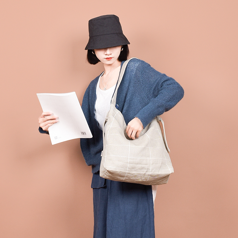 女士单肩托特包休闲斜挎包帆布包