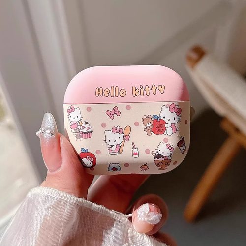 苹果硅胶降噪耳机保护套kitty猫