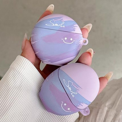 笑脸硅胶不掉盖适用华为耳机壳freebudspro4/3保护套freeclip2夹耳款freebuds6保护壳6i/5i壳freebuds7i壳4e