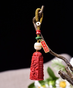 中考祝福手链朱砂文昌塔钥匙扣金榜题名逢考必过的复古银烤蓝手绳