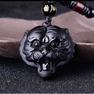 2026年生肖虎红火纳福老虎吊坠项链饰品虎形虎型吉祥物状饰物男女