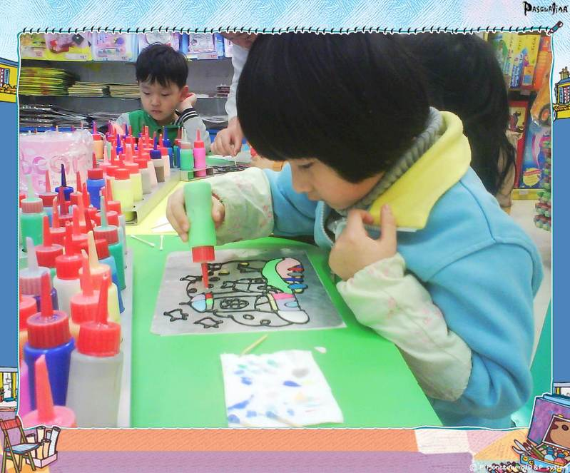 16k儿童免烤胶画烤画颜料涂色画幼儿园手工制作填色画diy涂鸦套装