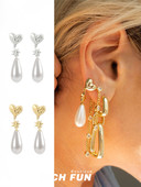 STAR 美国LUVAJ小众设计高级感轻奢气质THE PEARL STUDS珍珠耳环