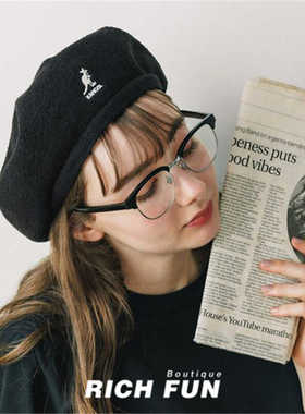 袋鼠24新款Kangol Bermuda Hawker正反两戴报童帽八角帽画家帽子