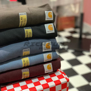 风纯棉宽松打底口袋长袖 工装 T恤男女 k126卡哈特经典 美国Carhartt