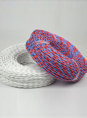 纯铜RVS双绞线白色照明电线 电源花线电动车充电灯头软线零卖散买