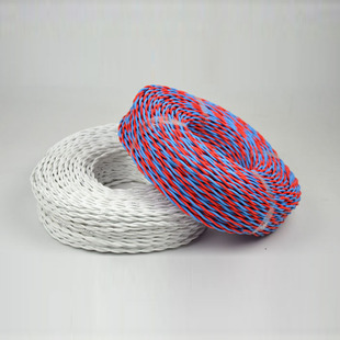 纯铜RVS双绞线白色照明电线 电源花线电动车充电灯头软线零卖散买