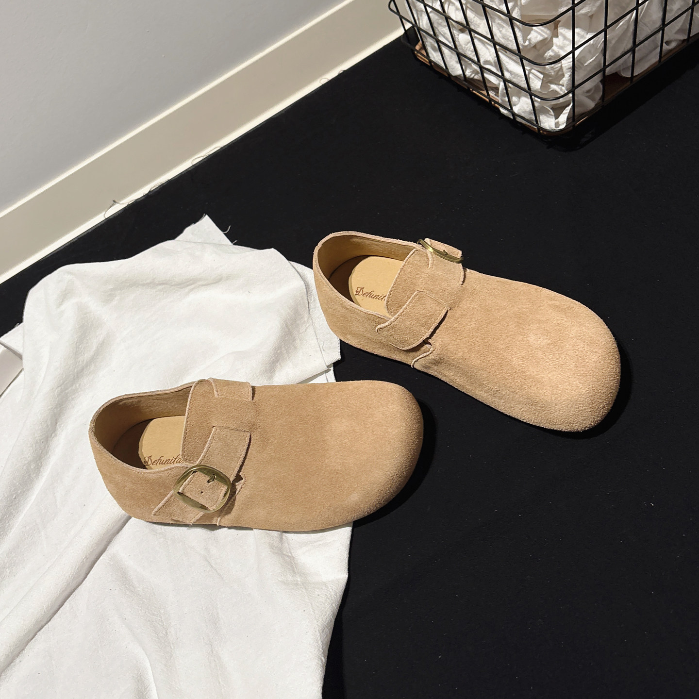 内增高3CM~真皮小土豆勃肯鞋女配堆堆袜一脚蹬懒人鞋深口圆头单鞋,女鞋,勃肯鞋/软木鞋,淘宝优惠券,粉丝福利购,淘宝优惠卷