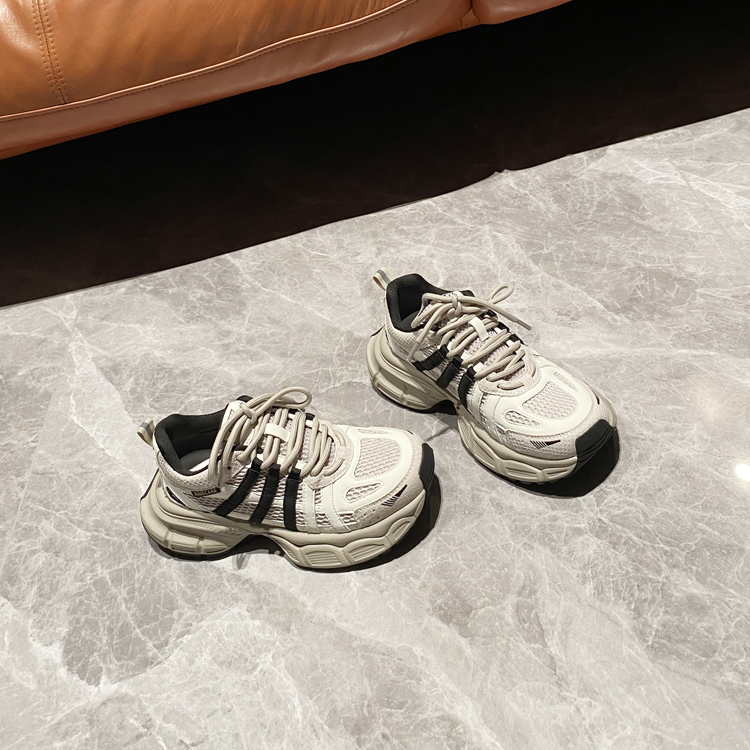 网红ins~潮范厚底增高老爹鞋女