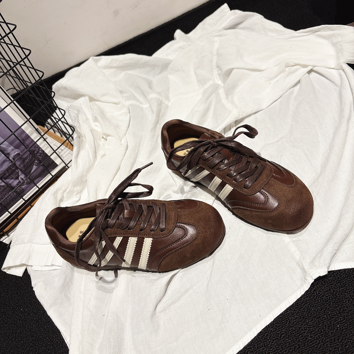 经典复古超软平底真皮美式德训鞋