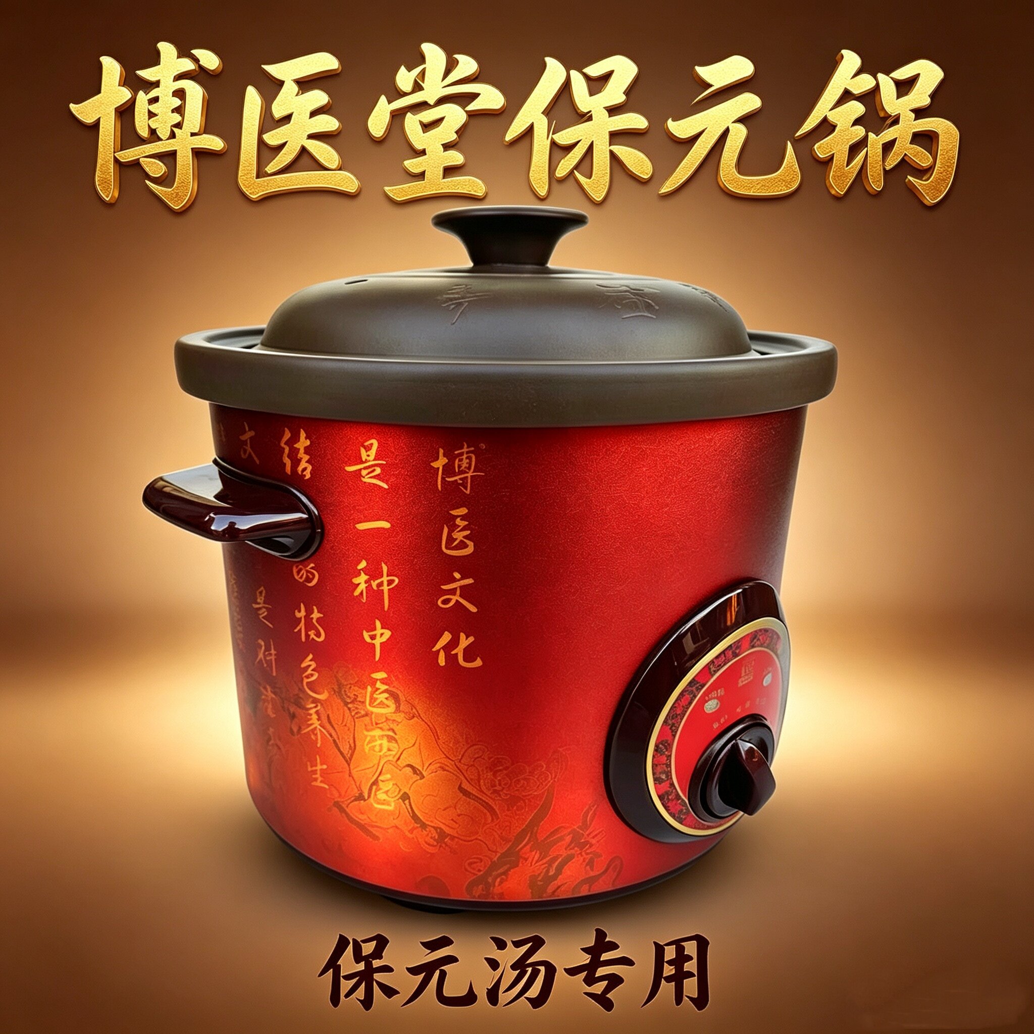 “保温版”正品博医堂保元锅博医堂紫砂锅曼宁紫砂锅3.5升WF35CX