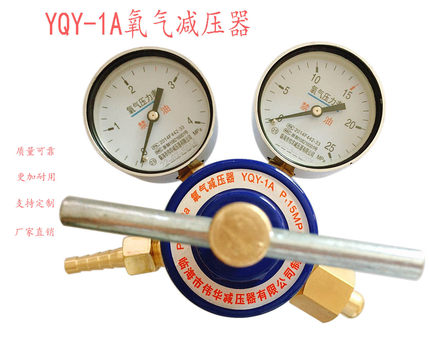 YQY-1A氧气减压器YQY-08减压表减压阀压力表氧气表全铜临海产临减