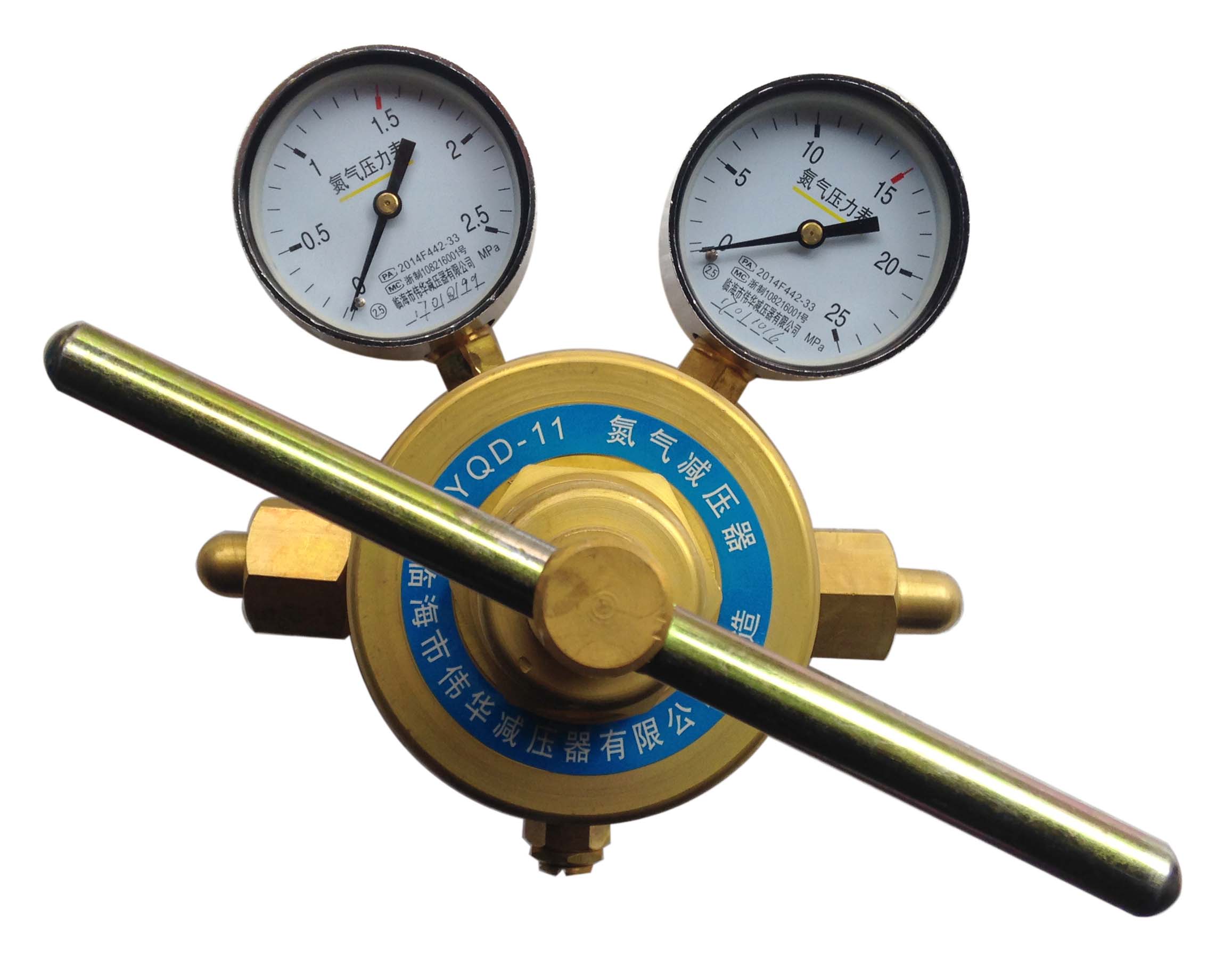 YQY-11单级双表管道氧气减压器