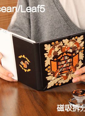 松鼠掌阅ocean4保护套leaf5/ocean5磁吸分离ocean2/3折叠支架ocean4c拆分磁壳ocean4turbo电子书手持清水壳
