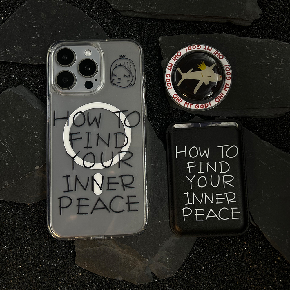 peace苹果iPhone15手机壳iPhone13/14透明壳磁吸亚克力15pro/iphone14promax防摔保护壳11/12pro13卡包壳