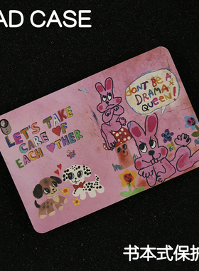 红粉ipad7/8/9苹果保护套2024款Air4/5/6外壳22pro11平板壳iPad10.2/10.5书本皮套Air3硅胶笔槽mini5/6/7防摔