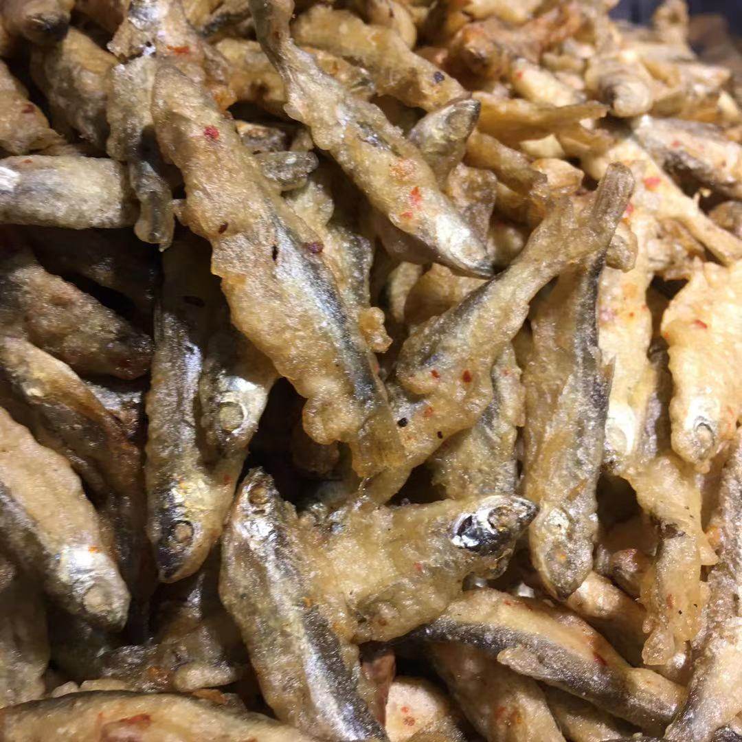 油炸酥鱼湖北随州特产油炸小鱼小鱼家乡记忆