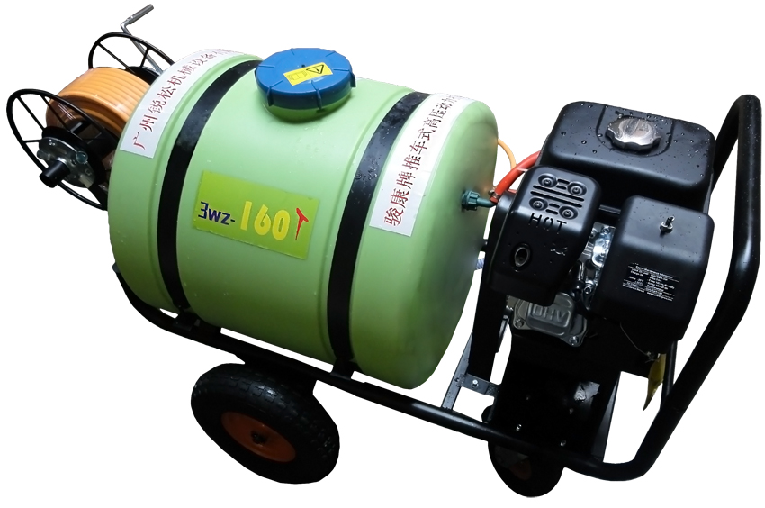 手推式四轮农用高压打药机喷雾器