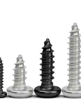 不锈钢 ST1 至 2.8 3 4 5 PA 长2至50十字圆盘头自攻螺丝粗牙锣钉