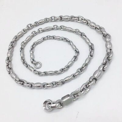 枣形螺母葫芦鞭枣核304实心不锈钢麒麟鞭配件鞭身链条甩响长健身