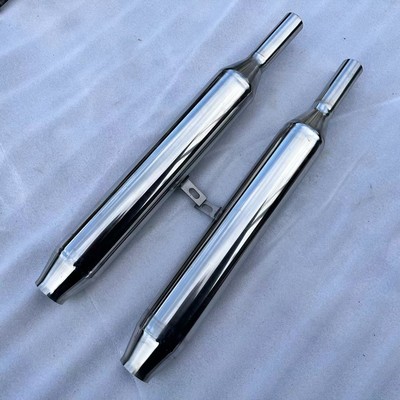 长江750改装排气 消音器 仿排气筒 海陵750排气管 圆筒消声器