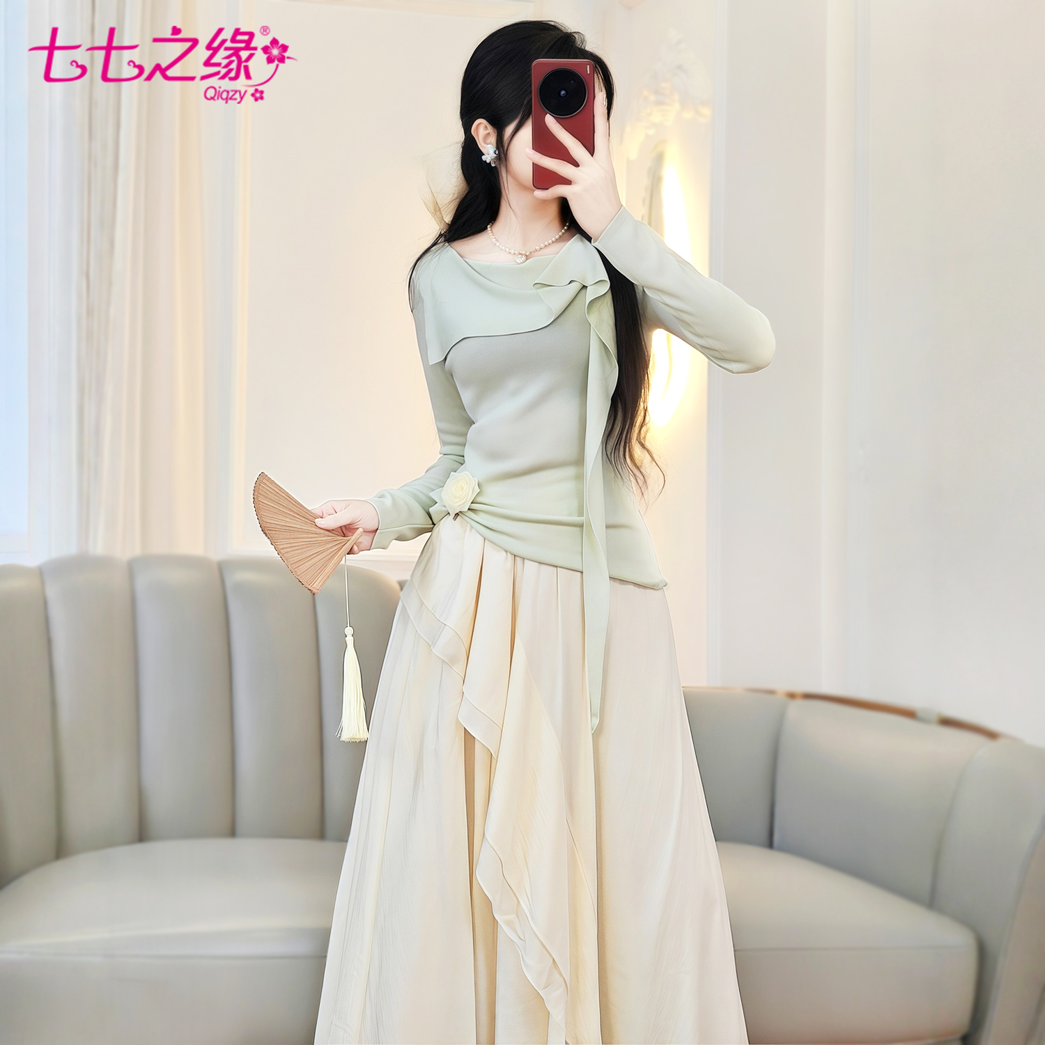 2025春装新款修身显瘦两件套