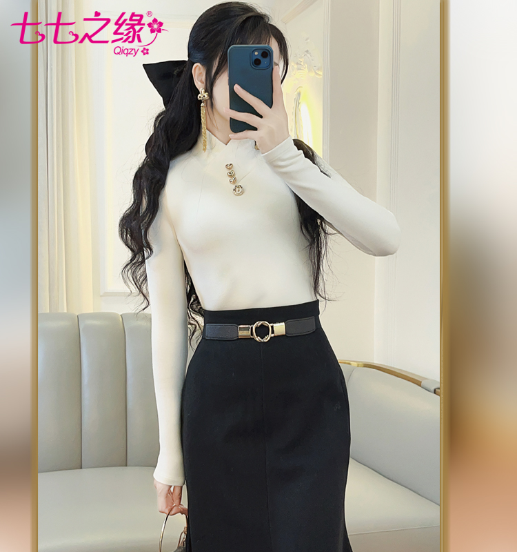 修身德绒保暖打底衫保暖衫